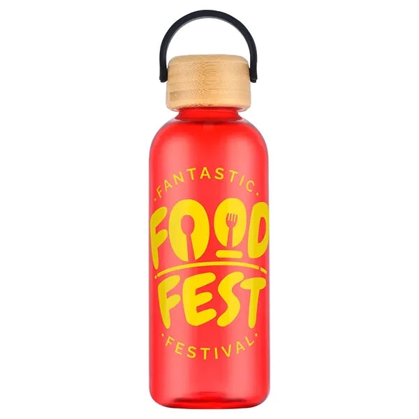 Sanzio 21 oz RPET Bottle with Bamboo Lid