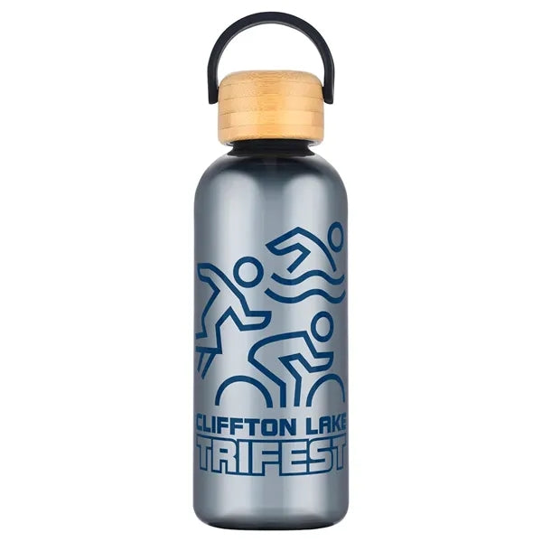 Sanzio 21 oz RPET Bottle with Bamboo Lid
