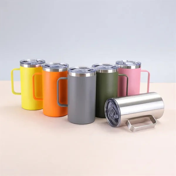 20oz Stainless Steel Insulated Mug with Handle