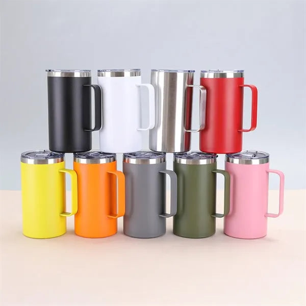 20oz Stainless Steel Insulated Mug with Handle