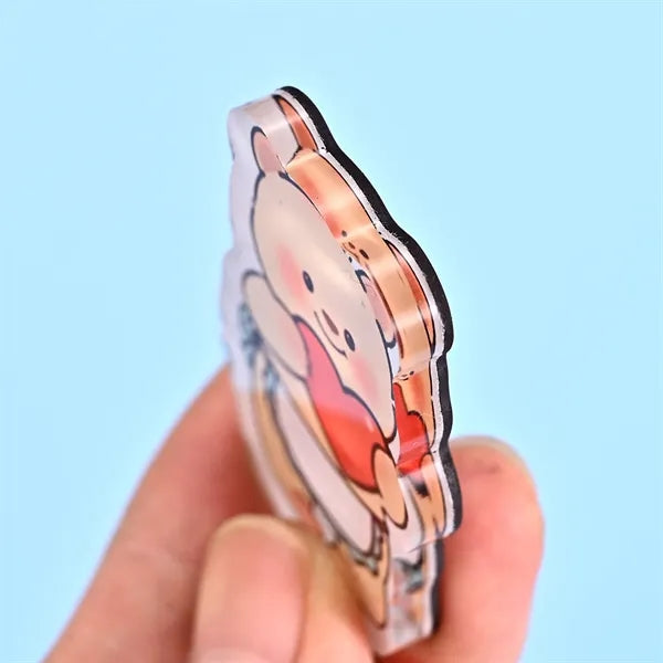 4" Custom Acrylic Magnet with Logo