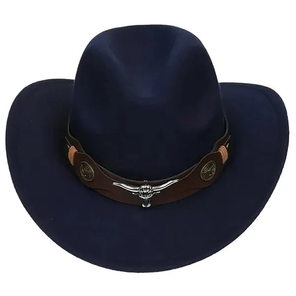 Classic Cowboy Wool Felt Hat Retro Tide Jazz Cap