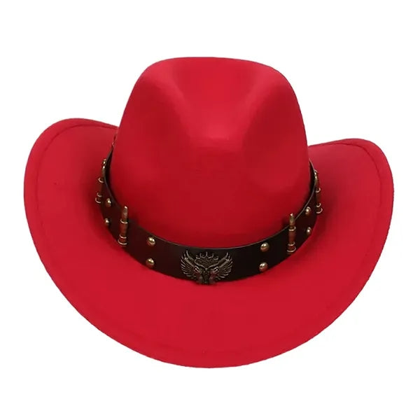 Classic Cowboy Wool Felt Hat Retro Tide Jazz Cap