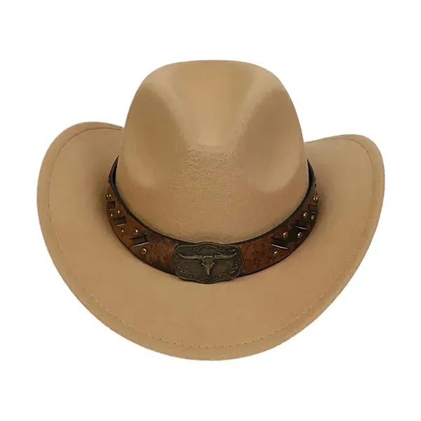 Classic Cowboy Wool Felt Hat Retro Tide Jazz Cap