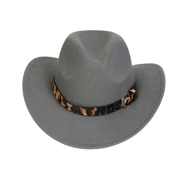 Classic Cowboy Wool Felt Hat Retro Tide Jazz Cap