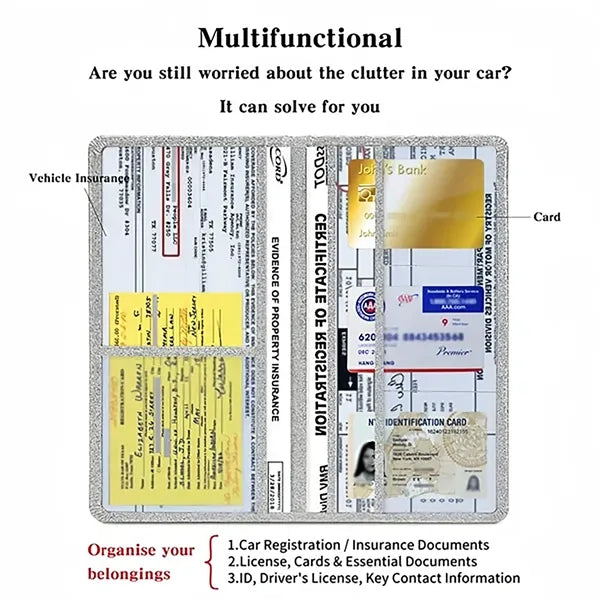 Multifunctional PU Leather Passport Holder