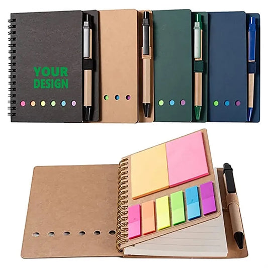Lined Spiral Kraft Notebook