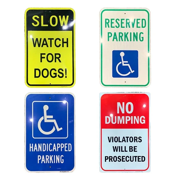 Aluminum alloy reflective signboard