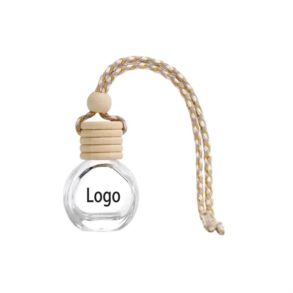 Elegant Transparent Glass Perfume Car Hanging Bottle