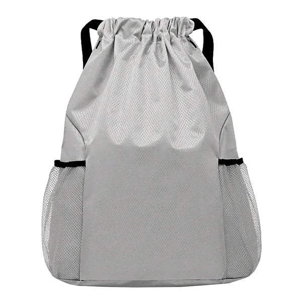 Drawstring Backpack Huge Mesh Pocket