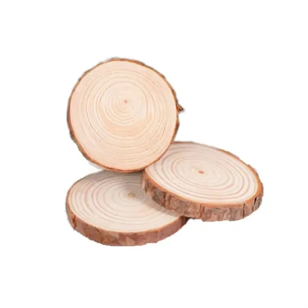 4 Inch DIY Kids Arts Round Wood Coaster