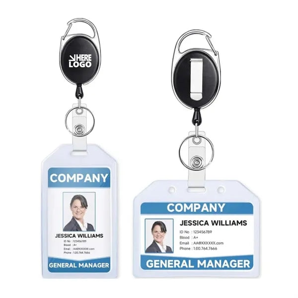 Plastic Card Holder with Badge Reel
