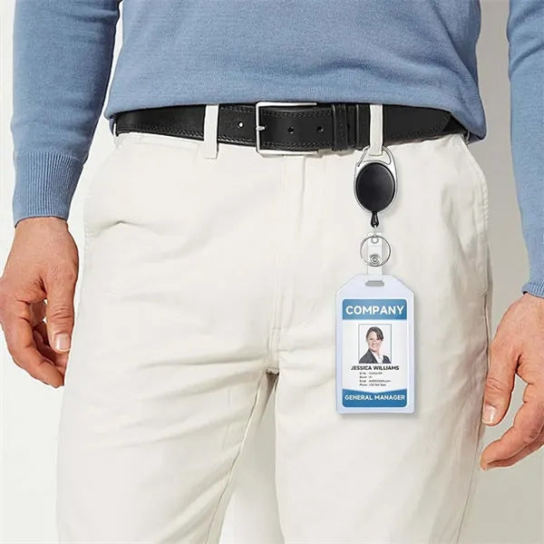 Plastic Card Holder with Badge Reel