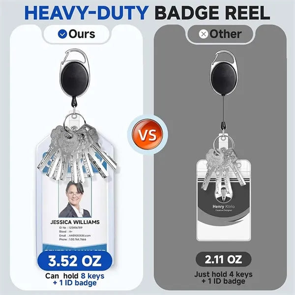 Plastic Card Holder with Badge Reel