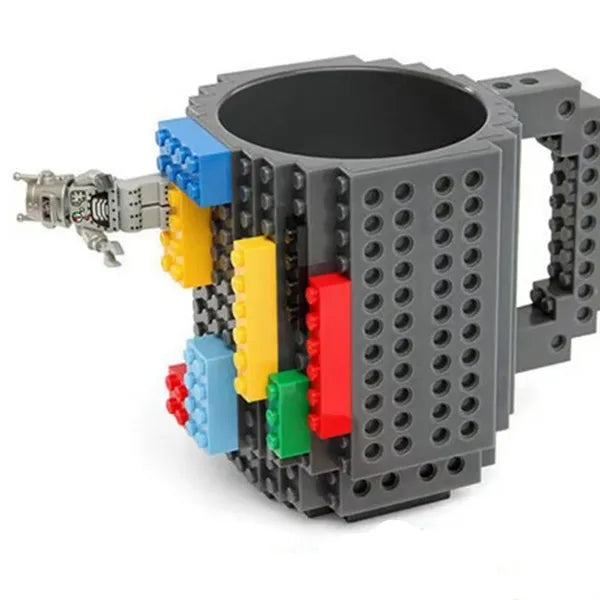 Funny Diy Novelty Cup With Building Blocks