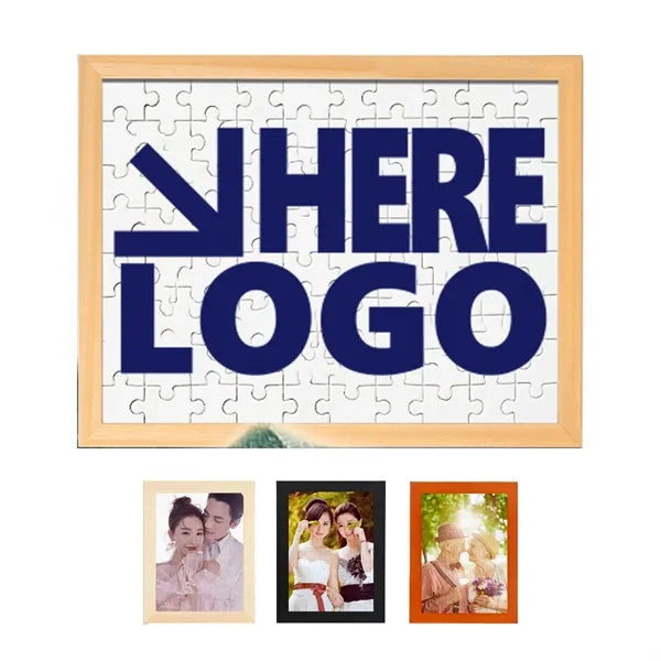 10 Inch Puzzle(80 pieces) Toy With Wooden Frame