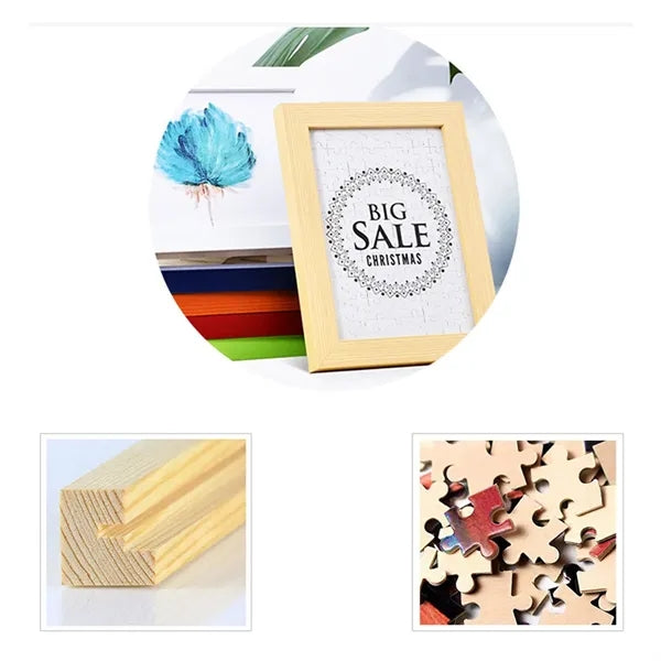 10 Inch Puzzle(80 pieces) Toy With Wooden Frame