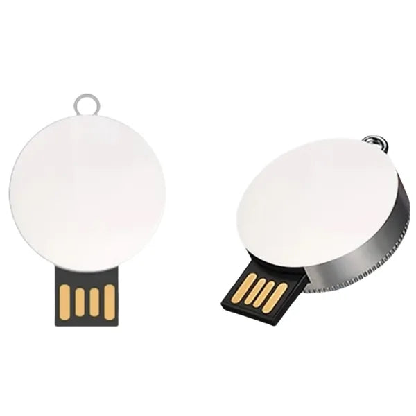 Round School Emblem USB Flash Drive