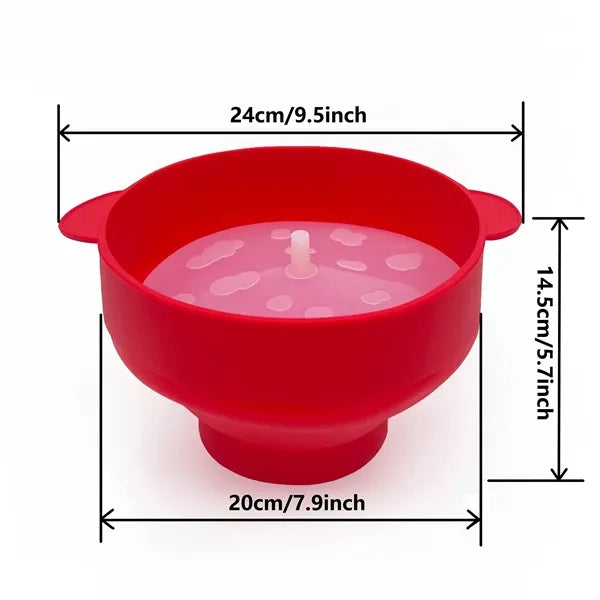 Silicone Popcorn Bowl With Lid