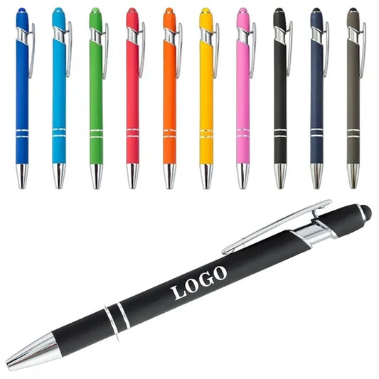 Aluminum Soft Touch Stylus Ballpoint Pen