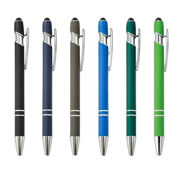 Aluminum Soft Touch Stylus Ballpoint Pen