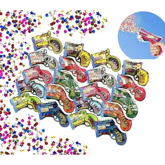 Inflatable Toy Fireworks Gun Handheld Confetti Poppers
