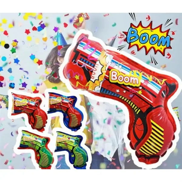 Inflatable Toy Fireworks Gun Handheld Confetti Poppers