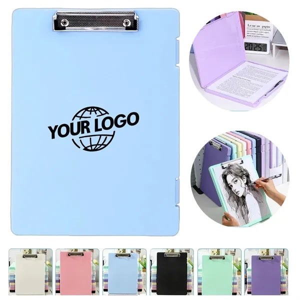 2-in-1 A4 Clipboard & File Storage Box with Pen Holder
