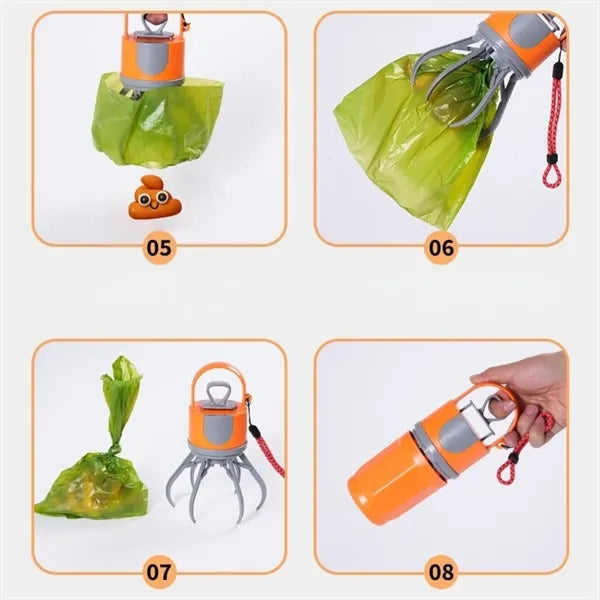 Portable Pet Pooper Scooper With Trash Bag