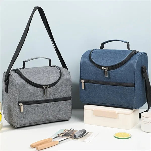 Large capacity camping picnics insulated lunch cooler bag
