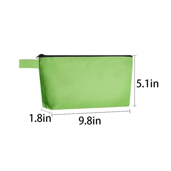 Colorful Canvas Pen Pouch Makeup Bag