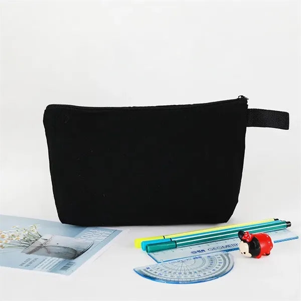 Colorful Canvas Pen Pouch Makeup Bag