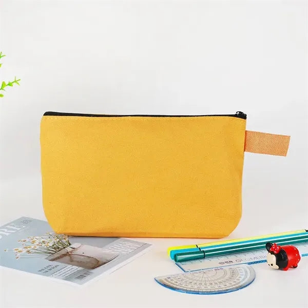 Colorful Canvas Pen Pouch Makeup Bag