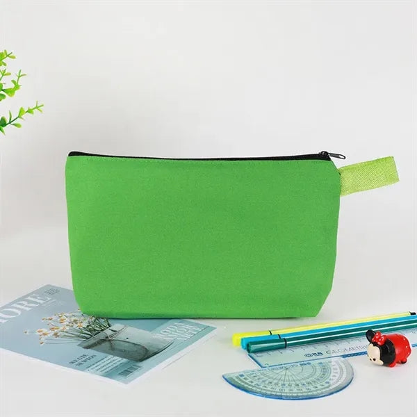 Colorful Canvas Pen Pouch Makeup Bag