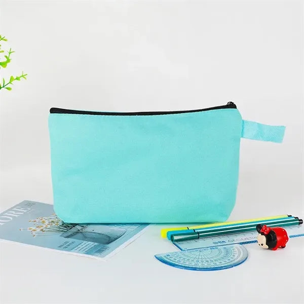 Colorful Canvas Pen Pouch Makeup Bag