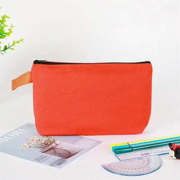 Colorful Canvas Pen Pouch Makeup Bag