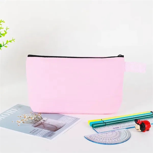 Colorful Canvas Pen Pouch Makeup Bag