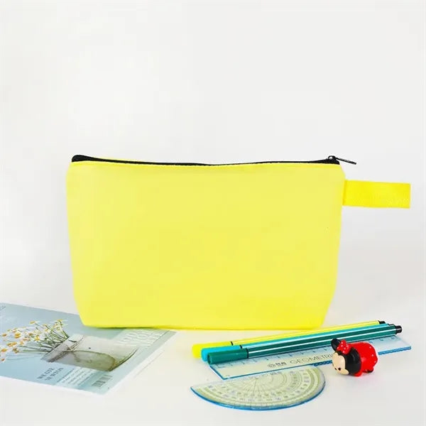 Colorful Canvas Pen Pouch Makeup Bag