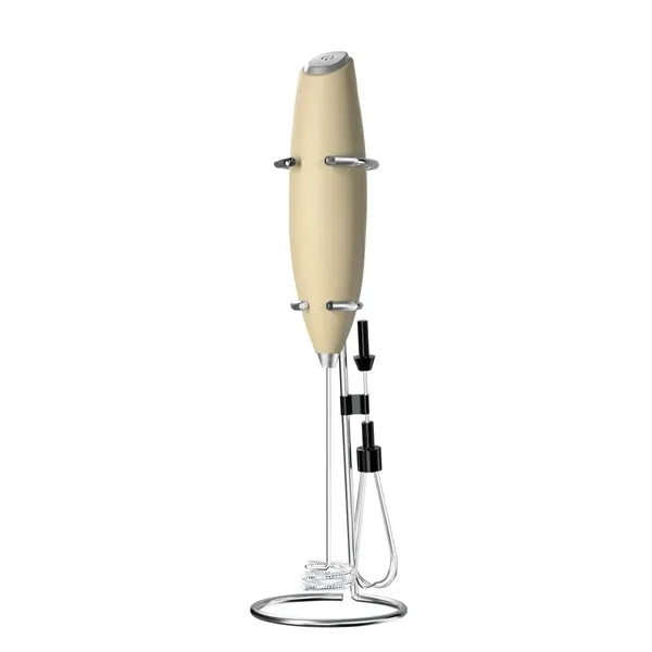 Electric Foam Maker Frother Wand with a bracket