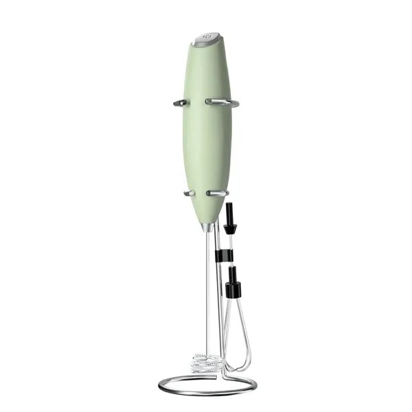 Electric Foam Maker Frother Wand with a bracket