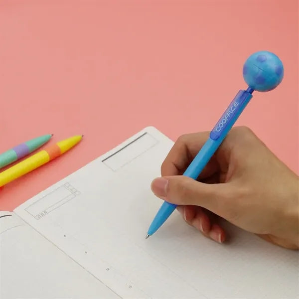 Decompression Fun Sports Ball Fidget Spinner Ballpoint Pen