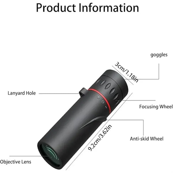 2000 x 24 Monocular Focus Optics Mini Telescope With Bracket