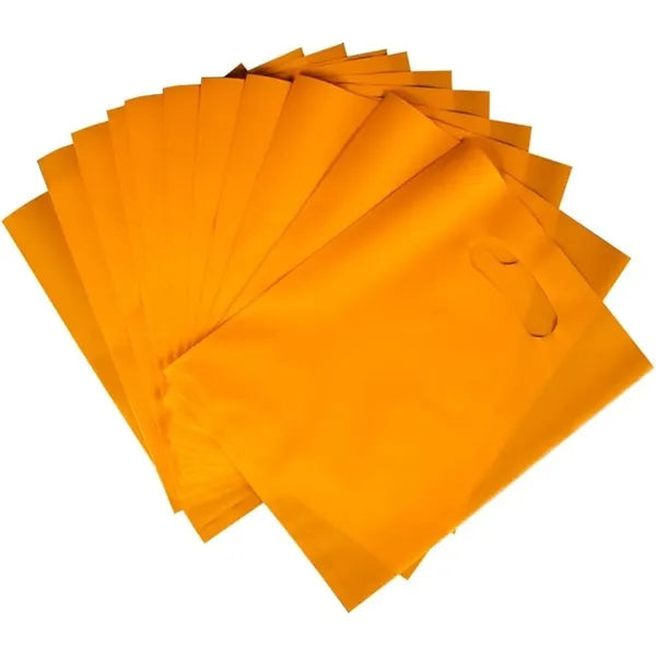 12 Microns Plastic Die Cut Retail Shopping Tote Handle Bag