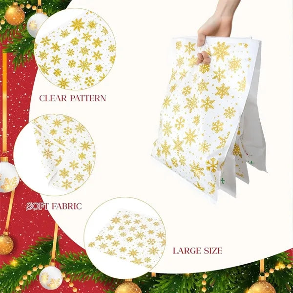 12 Microns Plastic Die Cut Retail Shopping Tote Handle Bag