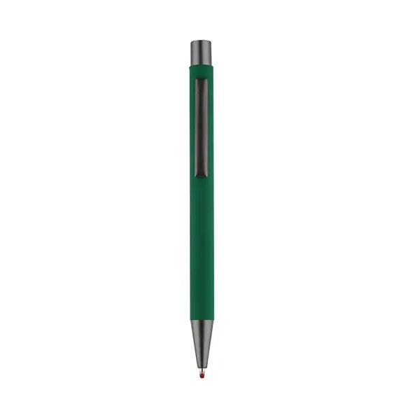 Metal Aluminum Soft Rubberized Click Pen