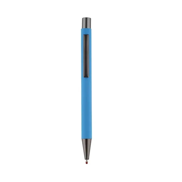 Metal Aluminum Soft Rubberized Click Pen