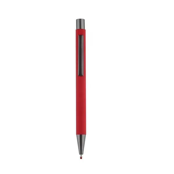 Metal Aluminum Soft Rubberized Click Pen