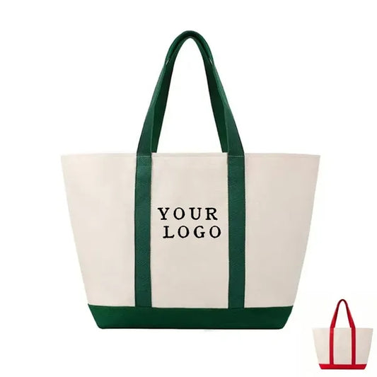 Color-Block Canvas Tote
