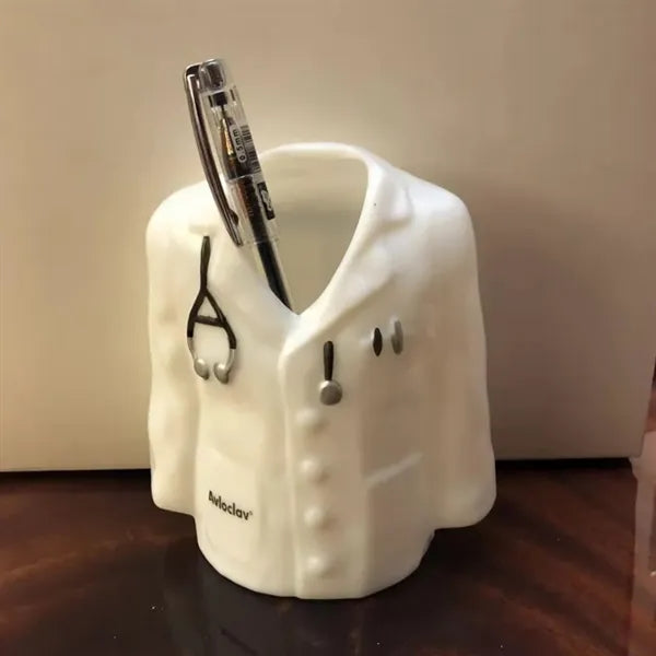 Doctor Coat Pen Stand with Name Customization