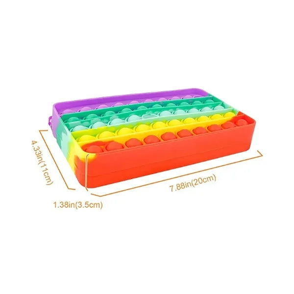 Pop It Fidget Stress Relief Pencil Case Sensory Pouch